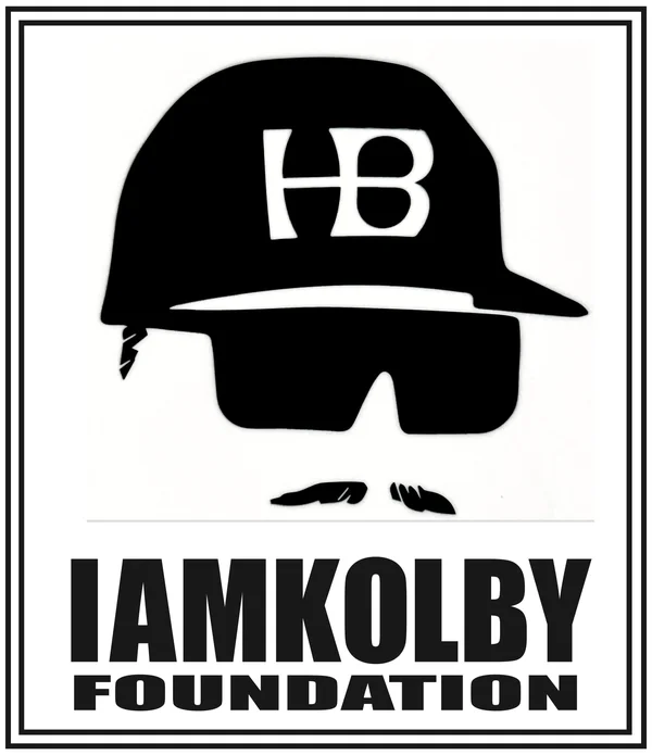 IAMKOLBY Foundation helmet and sunglasses mark